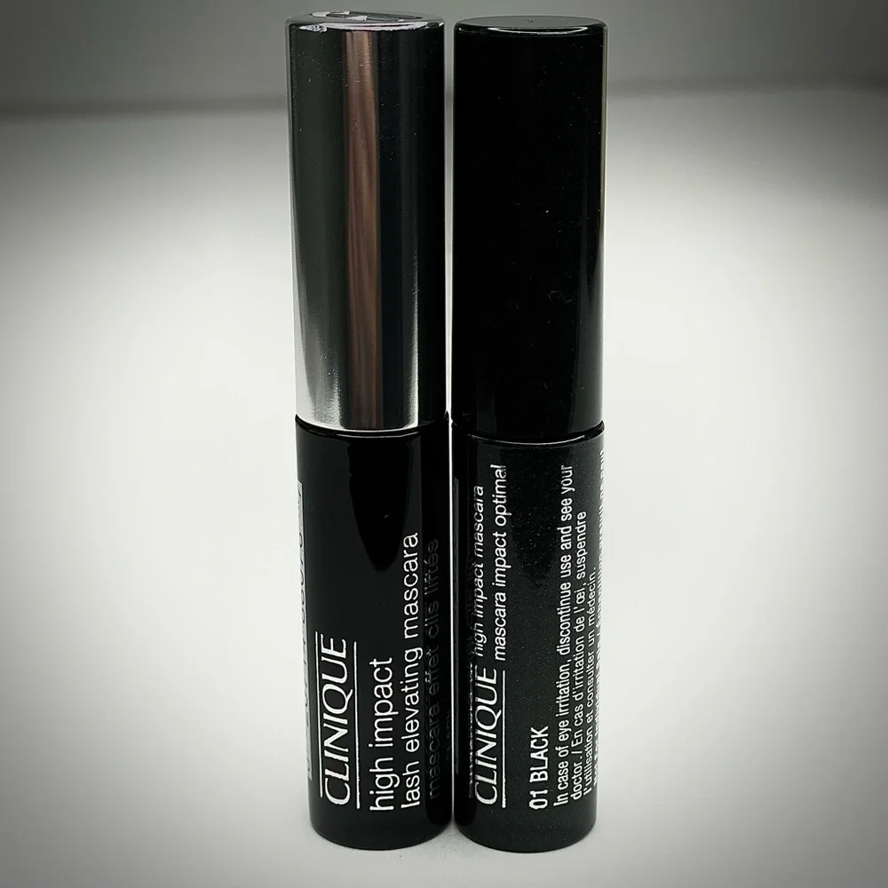 Set of 2 Clinique High Impact Mascaras 01 Black Travel size